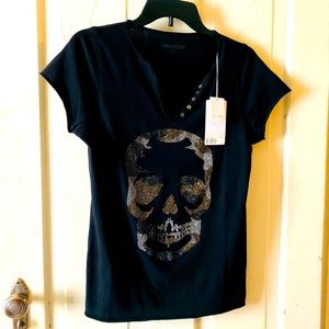 Zadig & Voltaire Camo Skull Tee